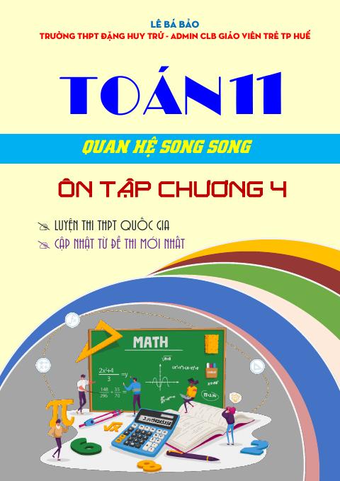 Bộ đề ôn tập môn Toán 11 chủ đề quan hệ song song trong không gian